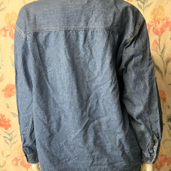 Vintage Embroidered Denim Button Down Shirt - Picture 5 of 9